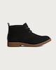 image 1 of F&F Faux Suede Lace Up Ankle Boots in Black