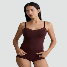 F&F 2-Pack Contour Lace Trim Camisoles in Purple
