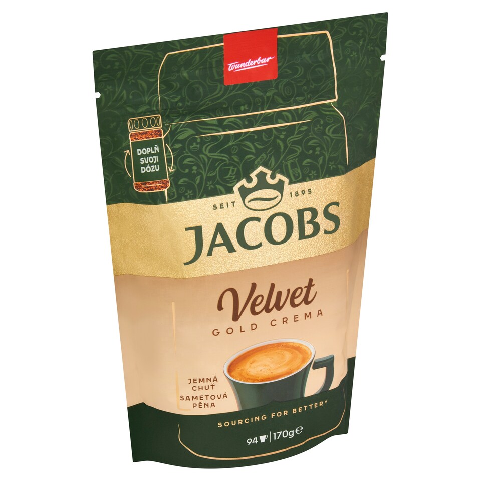 Obrázek 1 pro produkt Jacobs Velvet Gold Crema rozpustná káva 170g