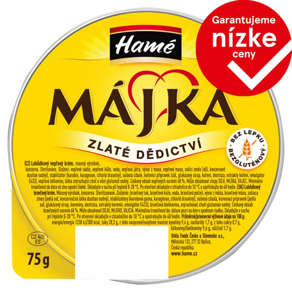 Hamé Májka Delicious Pork Pate 75 g