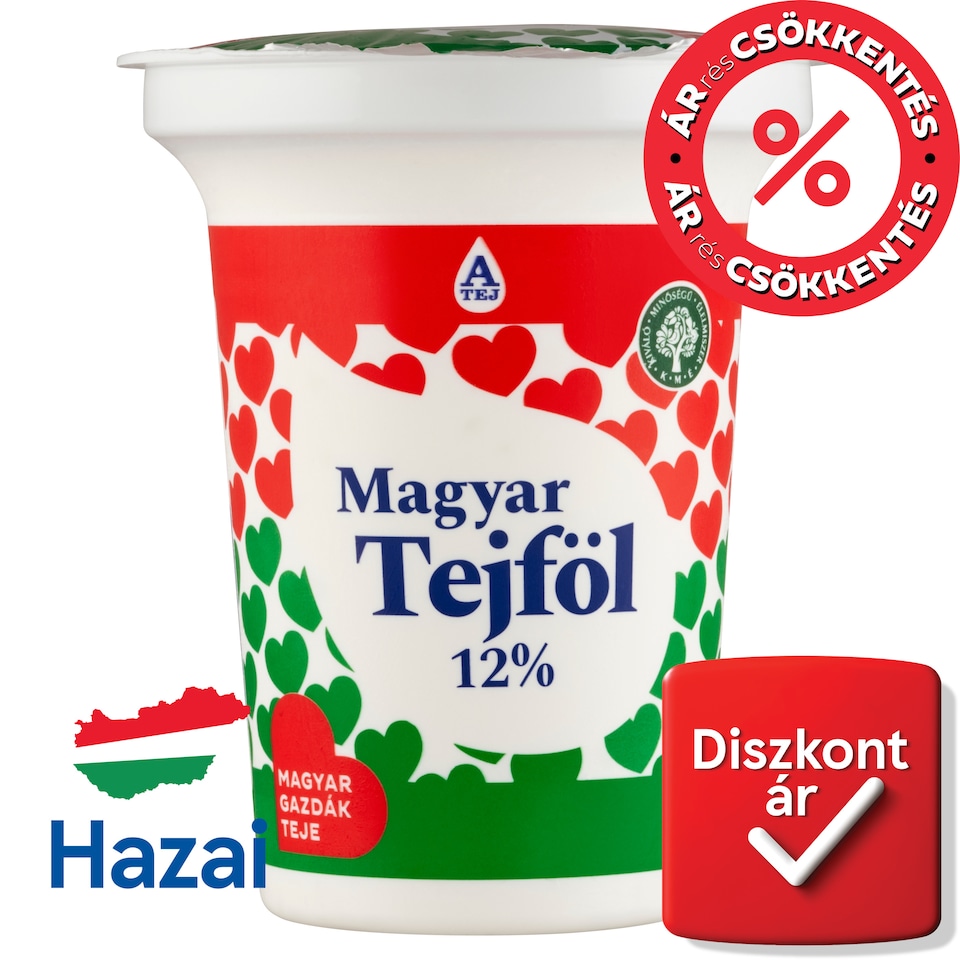 Magyar Tejföl 12%-os félzsíros tejföl 330 g  1. kép