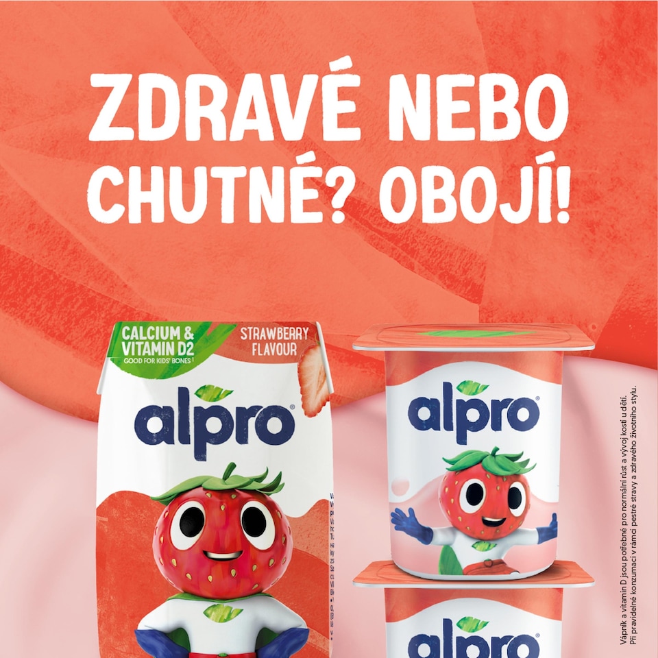 Obrázek 1 pro produkt ALPRO Kids Fermentovaný sójový výrobek - jahoda 4x115g