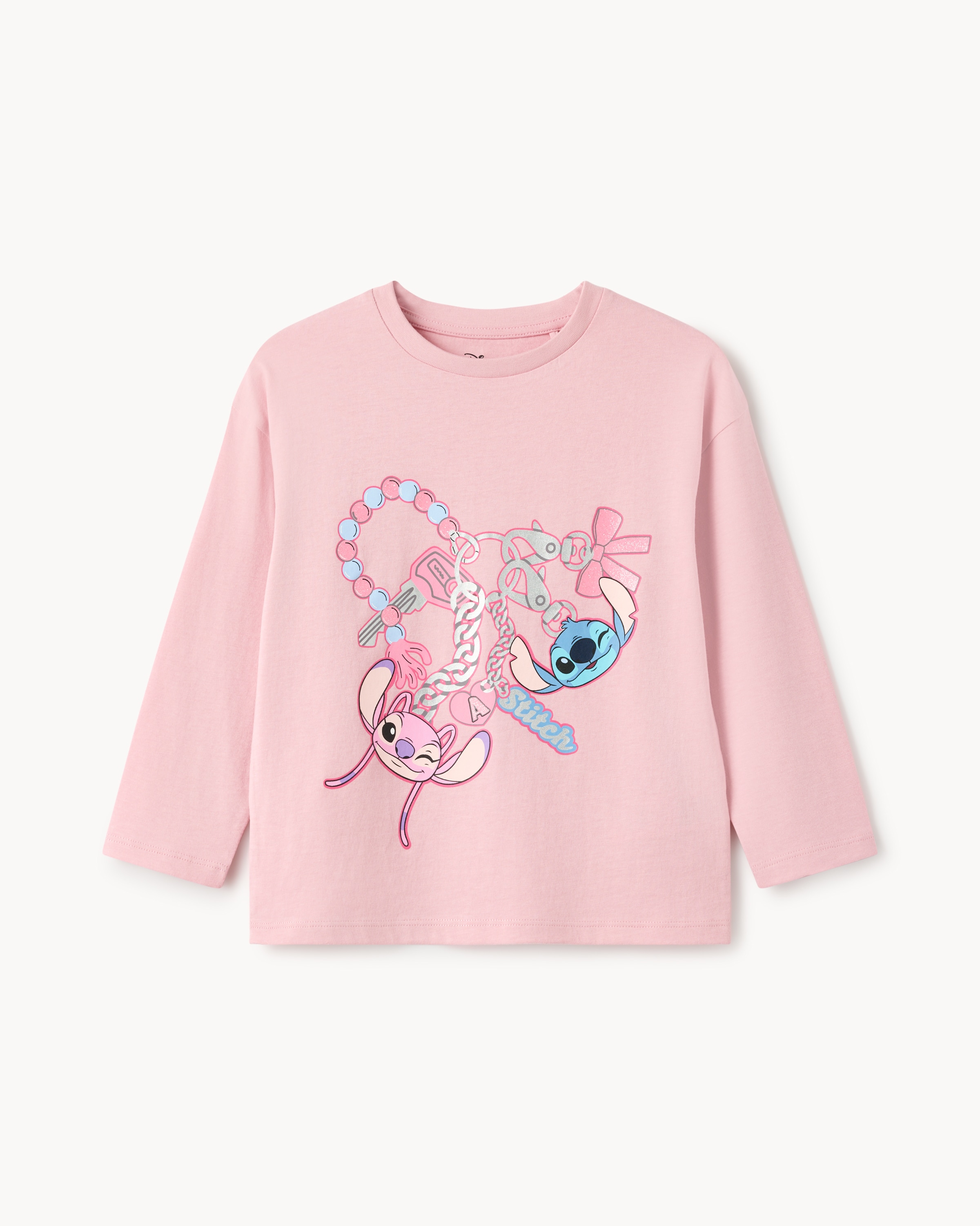 Disney Stitch Pure Cotton Top in Pink