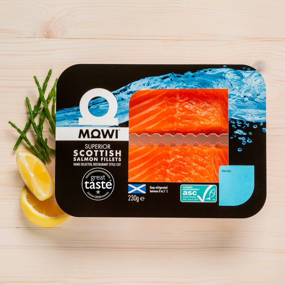 image 1 of Mowi 2 Scottish Salmon Fillets 230G