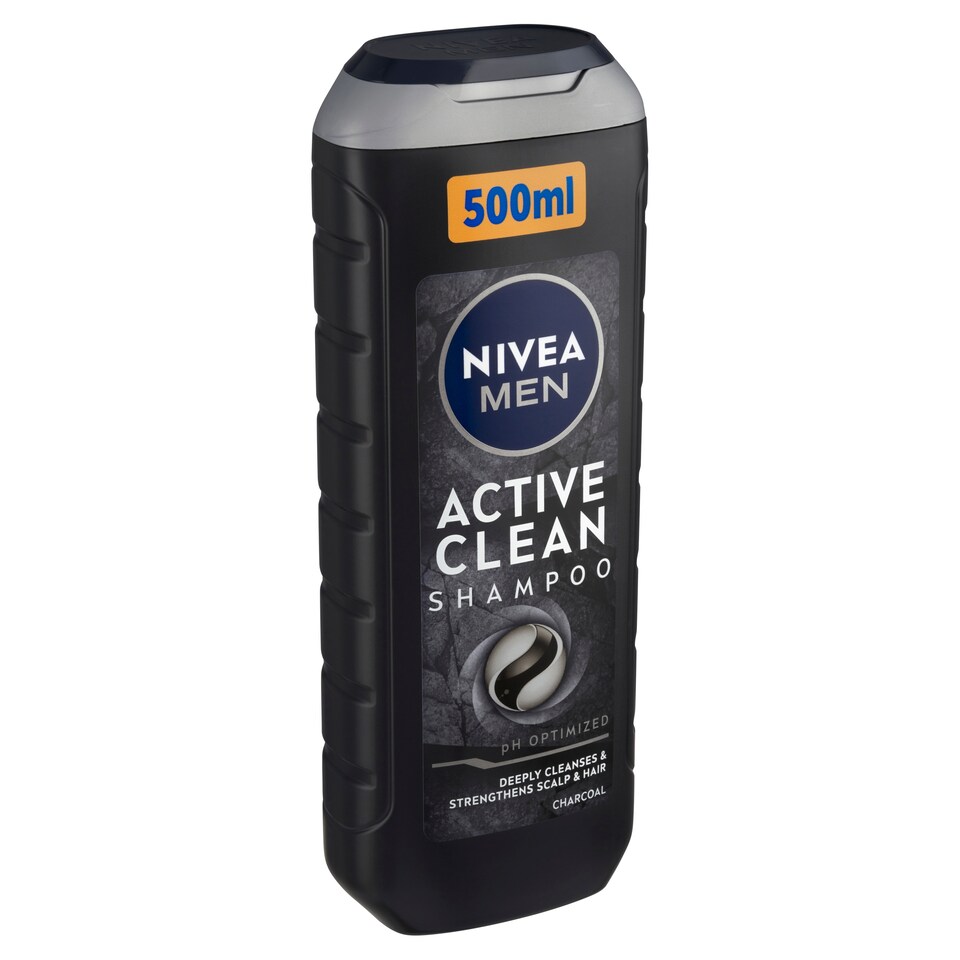 image 1 of Nivea Men Active Clean Shampoo 500 ml