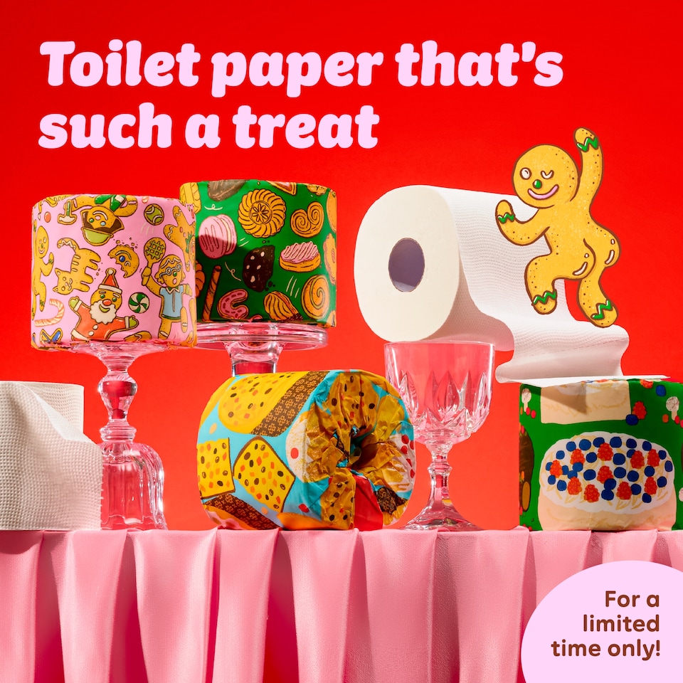image 1 of Who Gives A Crap Extra Soft Limited Edition Toilet Tissue 12 Mega Rolls