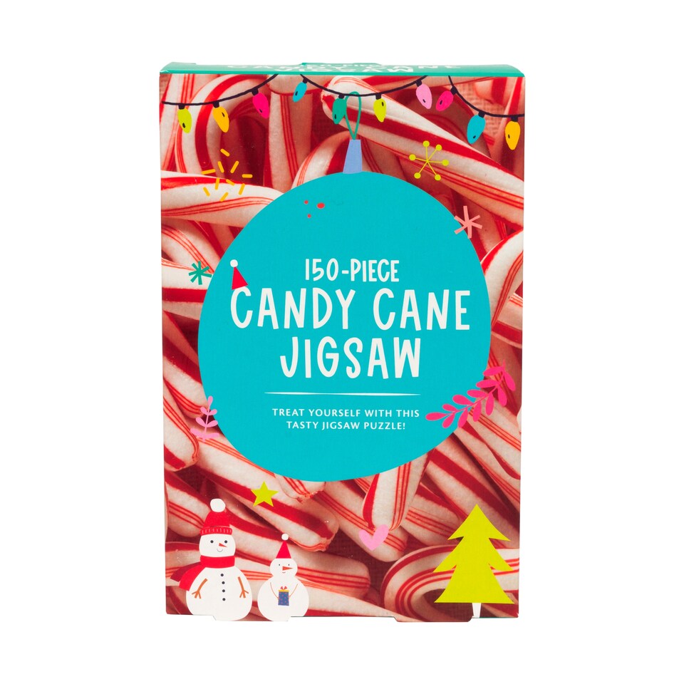 image 1 of Professor Puzzle Candy Cane Jigsaw