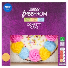 Tesco Free From Confetti Cake 12 Serves