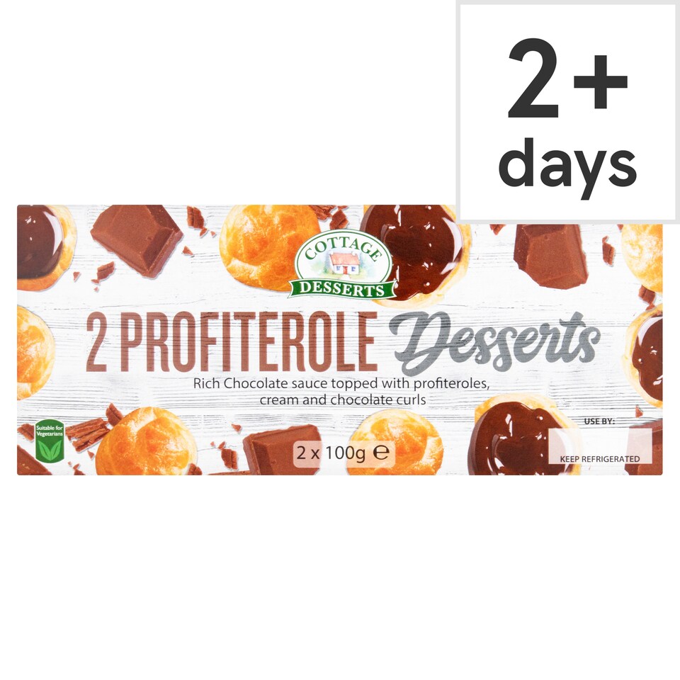 Cottage Desserts Chocolate Profiteroles 2 X 100G