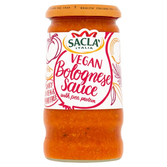 Sacla Bolognese Pasta Sauce With Pea Protein 350G Tesco Groceries