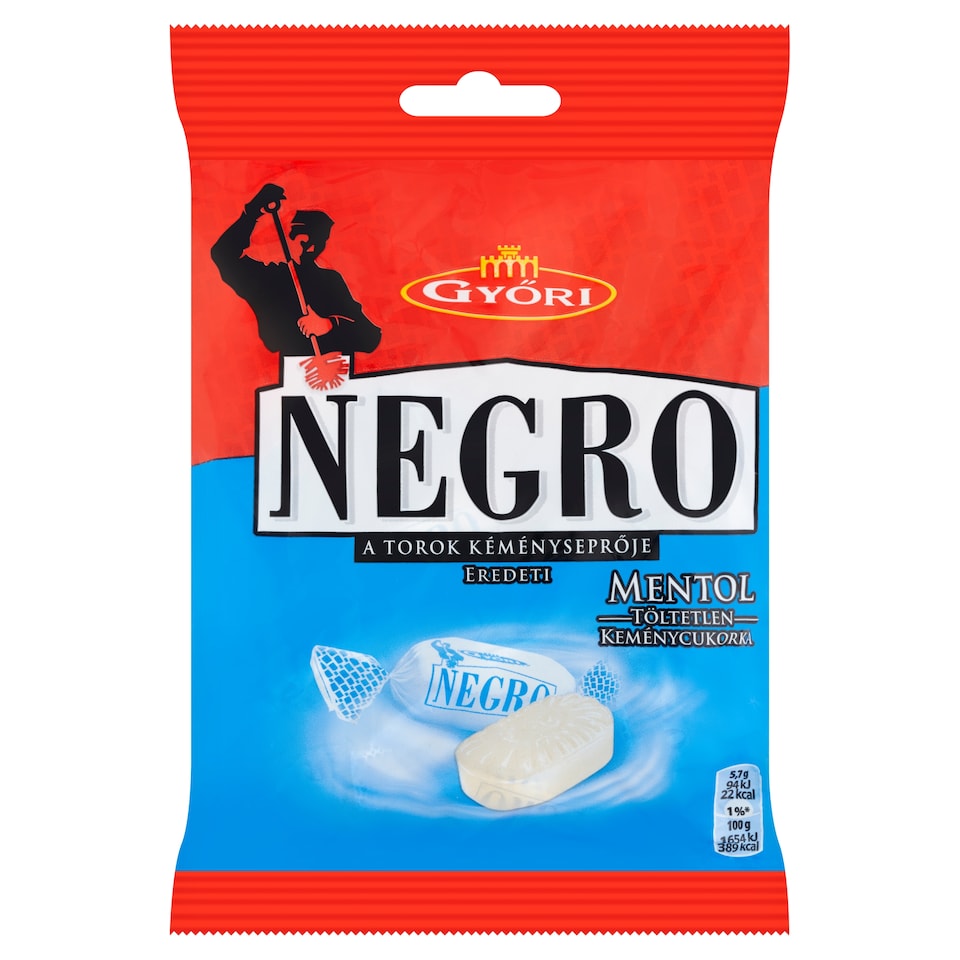 image 1 of Győri Negro Menthol Flavoured Unfilled Hard Candy 79 g