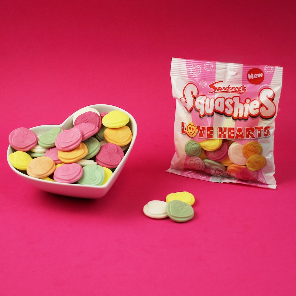 image 1 of Swizzels Squashies Love Hearts 140g