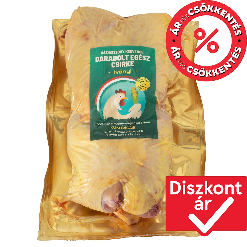 Iványi kukoricás bontott egész csirke