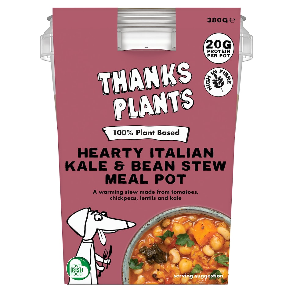 Thanks Plants Hearty Italian Kale & Bean Stew Meal Pot 380g