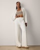 image 4 of F&F Active AFTERCLASS Textured Hoodie in Cream