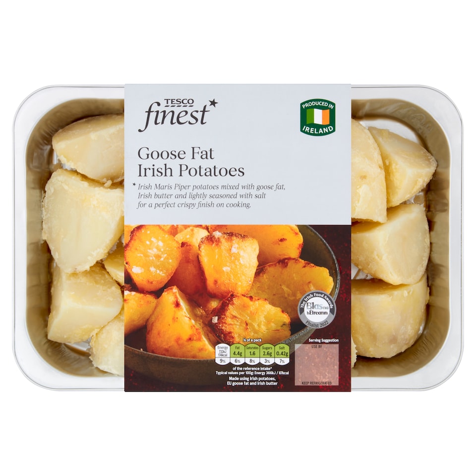 Tesco Finest Goose Fat Irish Potatoes 800G