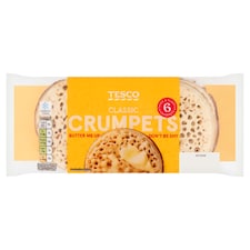 Tesco Classic Crumpets 6 Pack