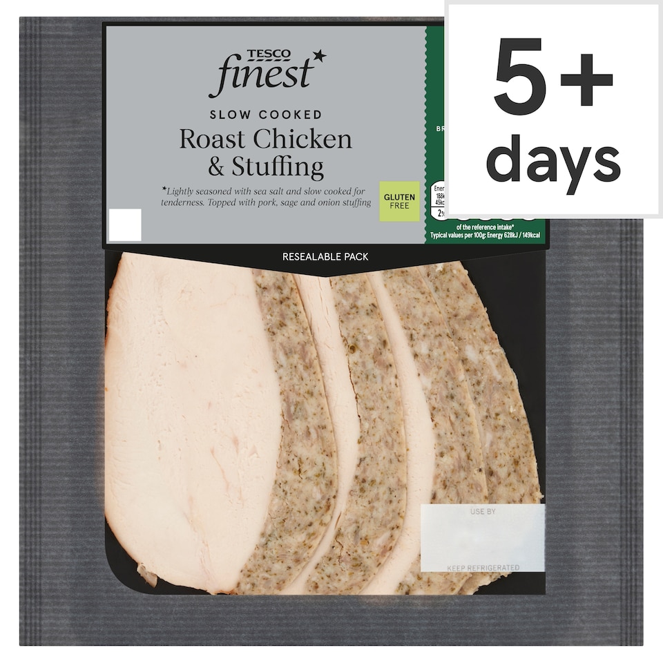 Tesco Finest Roast Chicken Breast with Pork, Sage & Onion Stuffing 120g