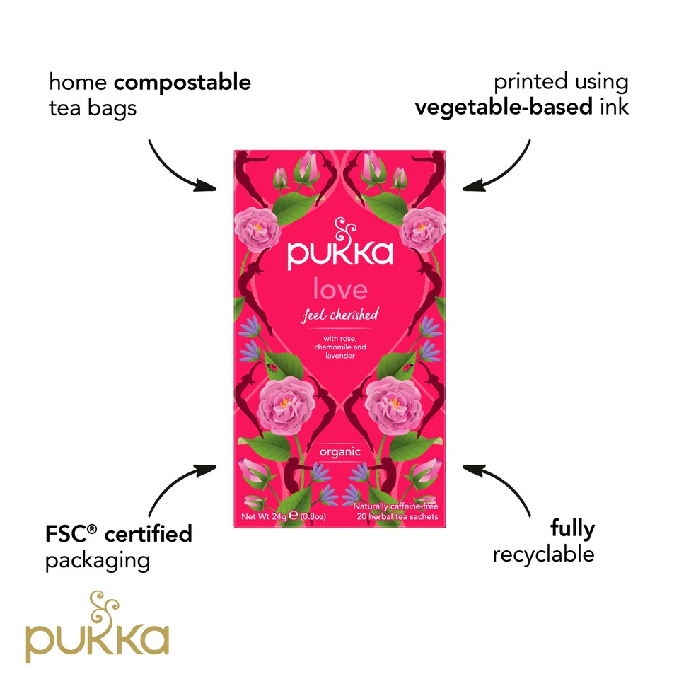 image 1 of Pukka Love Organic Teabags 20S 24G