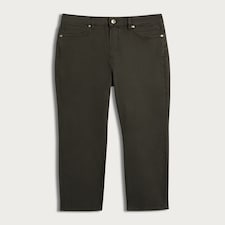F&F TENCEL™ Straight Leg Jeans in Olive