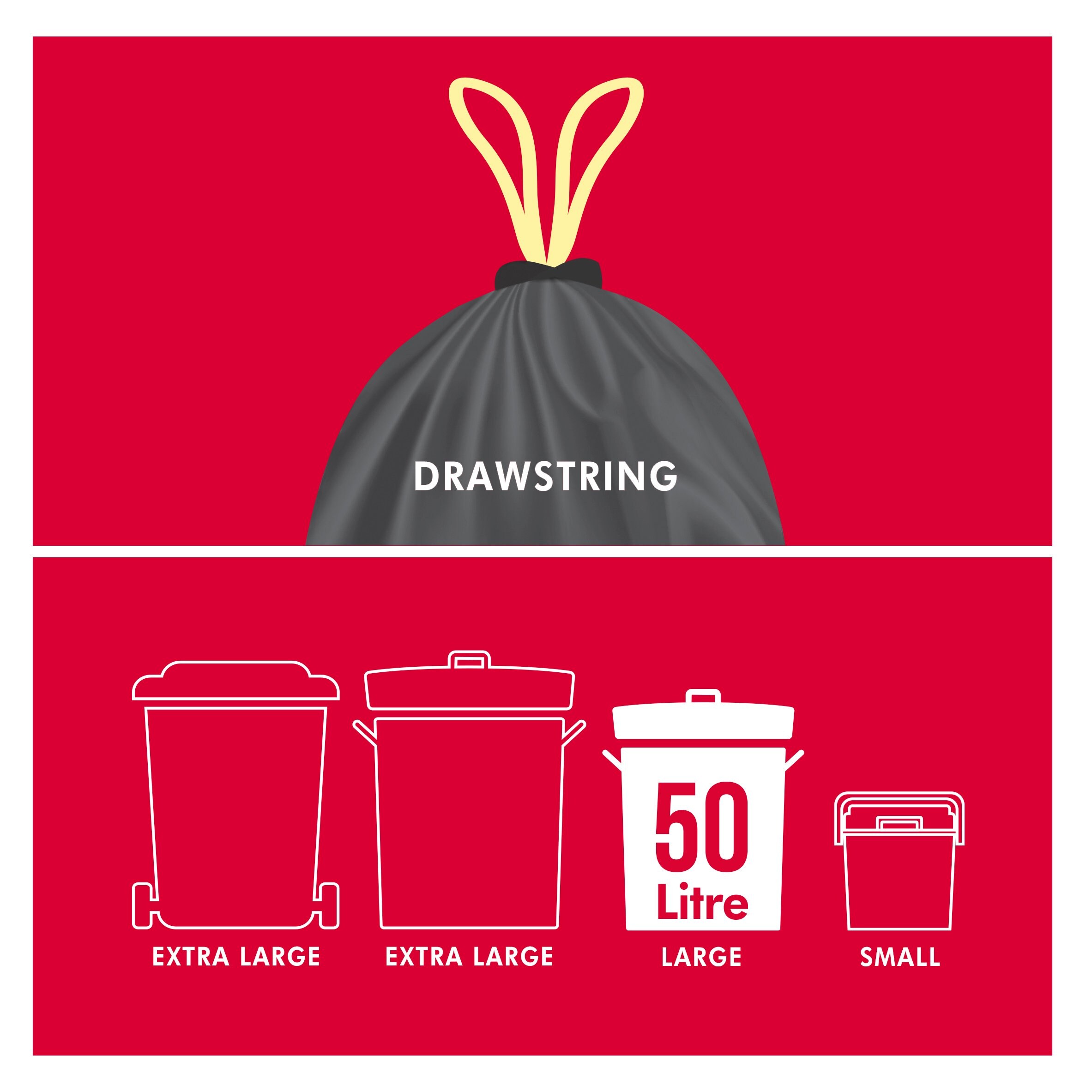 tesco drawstring bin bolsas