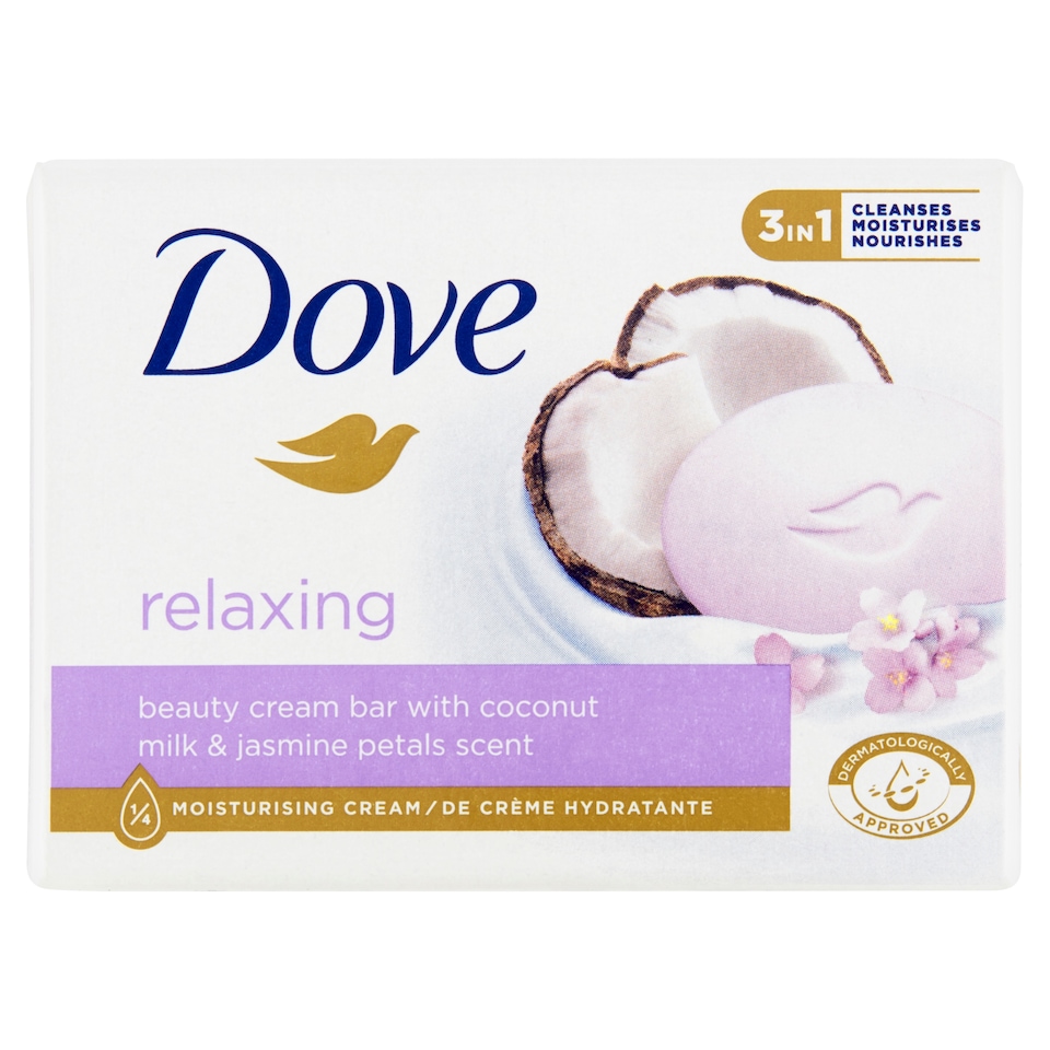 Obrázek 1 pro produkt Dove Relaxing Kokosové mléko a jasmín Krémová tableta 90g