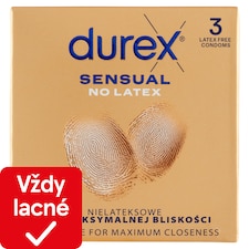Durex Sensual No Latex prezervatívy 3 ks