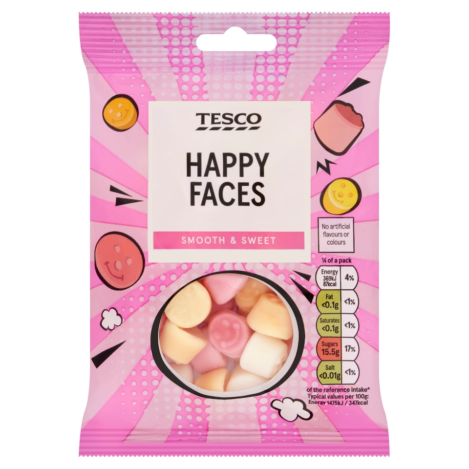 Tesco Happy Faces 100g
