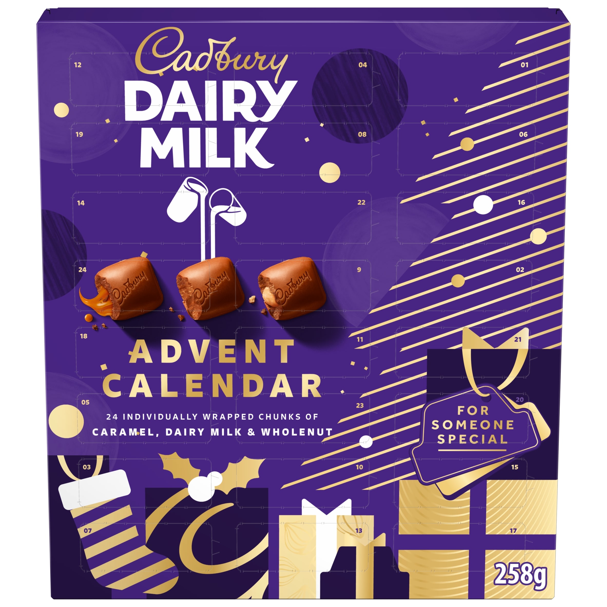Cadbury Dairy Milk Chocolate Chunks Xmas Advent Calendar 258g