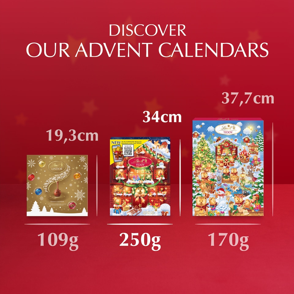 image 1 of Lindt Teddy Aug/Reality Chocolate Ad/Cal 250G