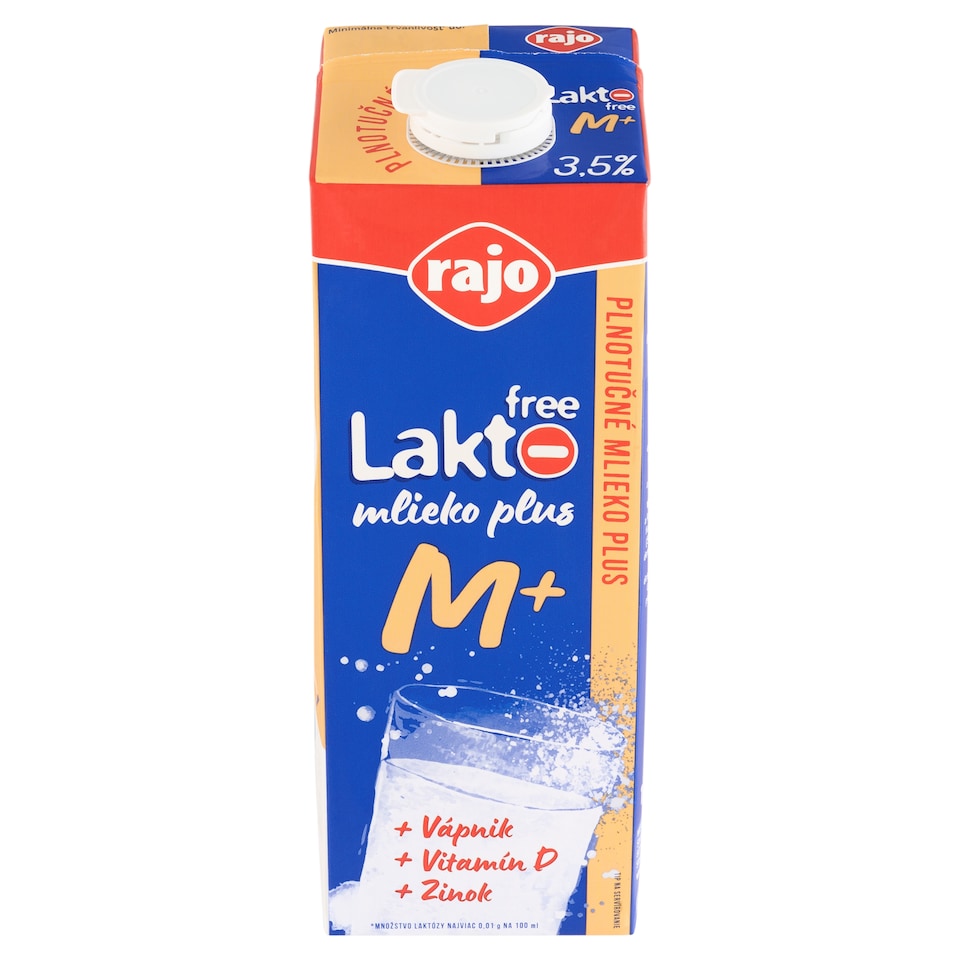 image 1 of Rajo Lakto Free M+ Whole Milk Plus 3.5% 1 L