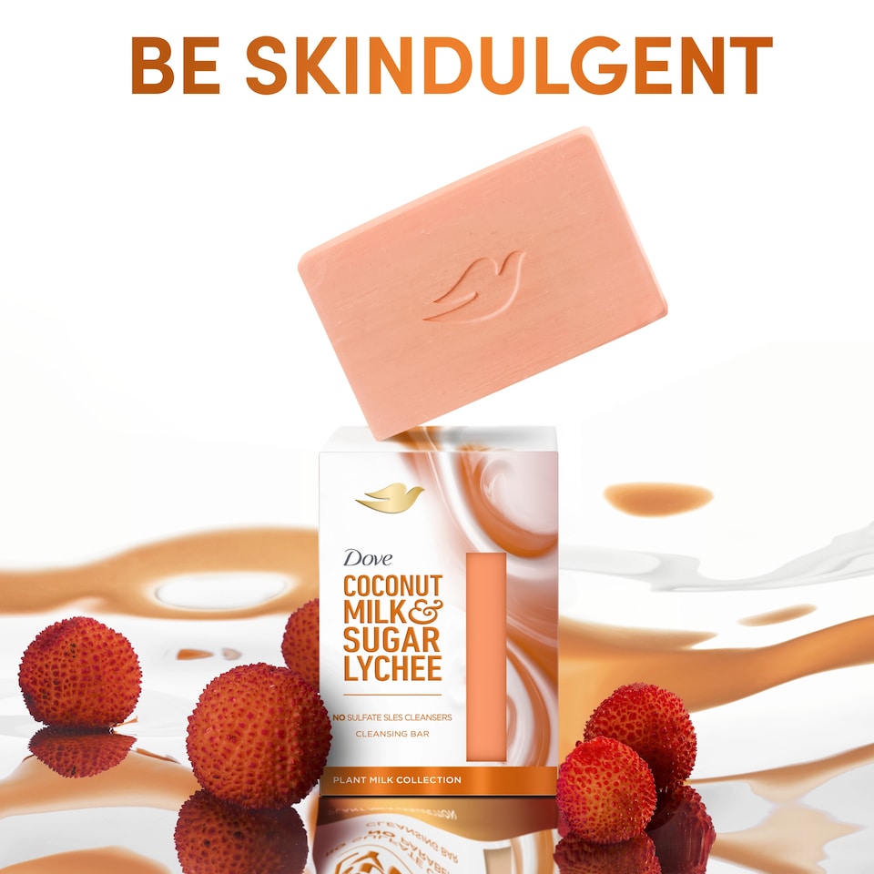 image 1 of Dove Bar Coconut Milk & Sugar Lychee 141g