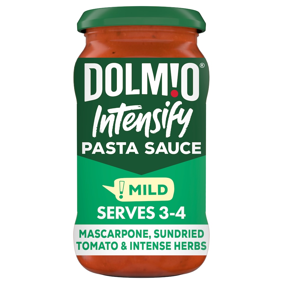 image 1 of Dolmio Intensify Pasta Sauce Mild Mascarpone, Sundried Tomato and Intense Herbs 400g