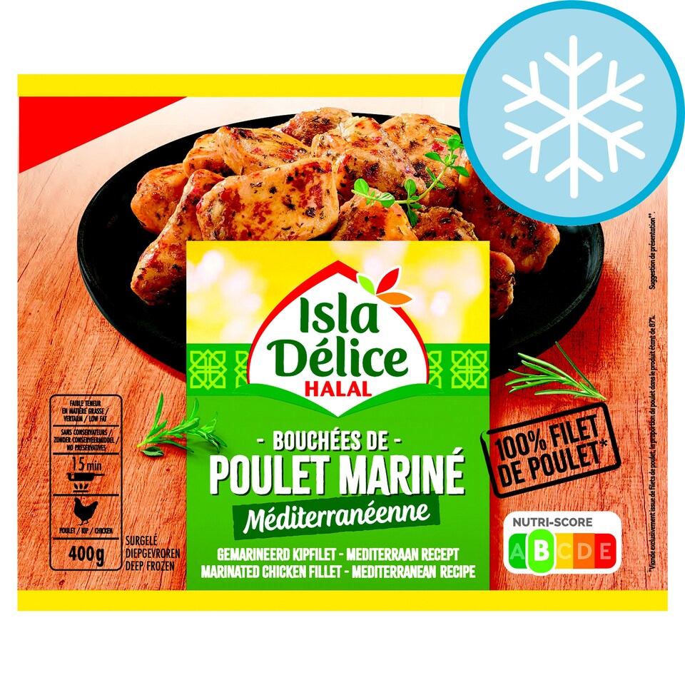 Isla Delice Halal Marinated Chicken Fillet - Mediterranean 400g