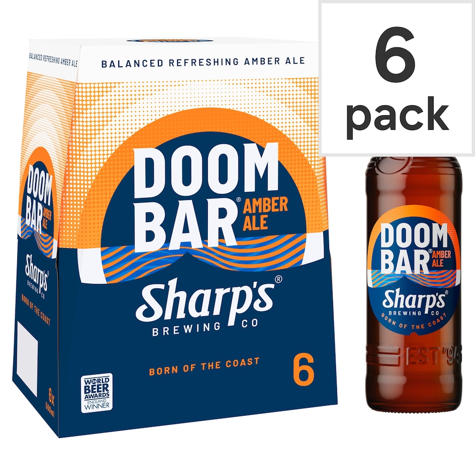 Sharp's Doom Bar Amber Ale Beer Bottle 6 x 500ml 