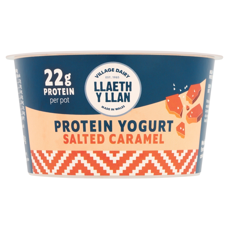 Village Dairy Llaeth Y Llan Protein Yogurt - Salted Caramel 200g