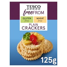 Tesco Free From Plain Crackers 125G