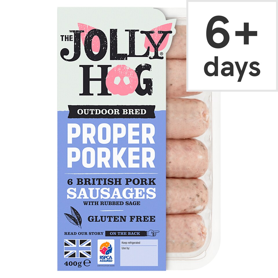 The Jolly Hog 6 British Pork Sausages 400G
