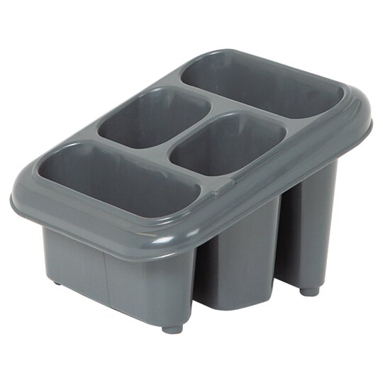 Tesco Recycled Cutlery Drainer Dark Grey Tesco Groceries