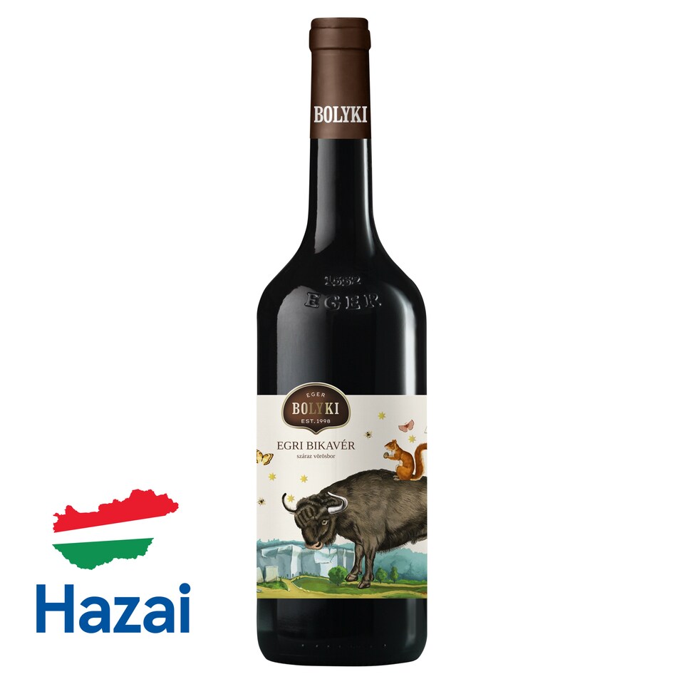 Bolyki Egri Bikavér classicus száraz vörös bor 13,5% 0,75 l