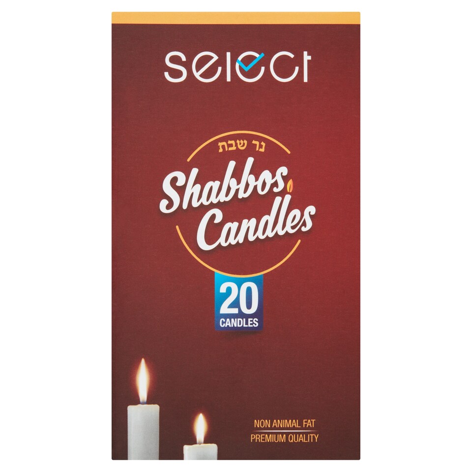 Select Shabbos Candles 20 Pack