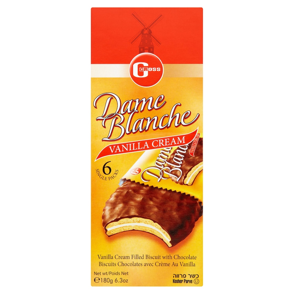 Gross Dame Blanche Vanilla Cream Biscuits 6S 180G