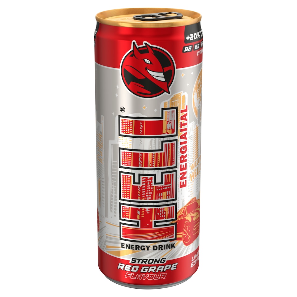 image 1 of HELL Strong Red Grape Flavour Energy Drink 250 ml