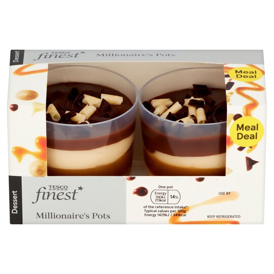 Tesco Finest 2 Pack Millionaire Pots 160G Tesco Groceries
