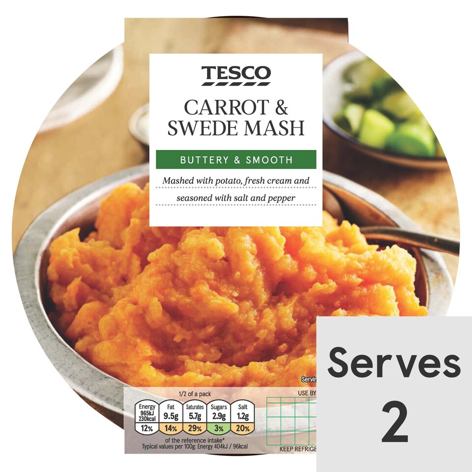 Tesco Carrot And Swede Mash 500G