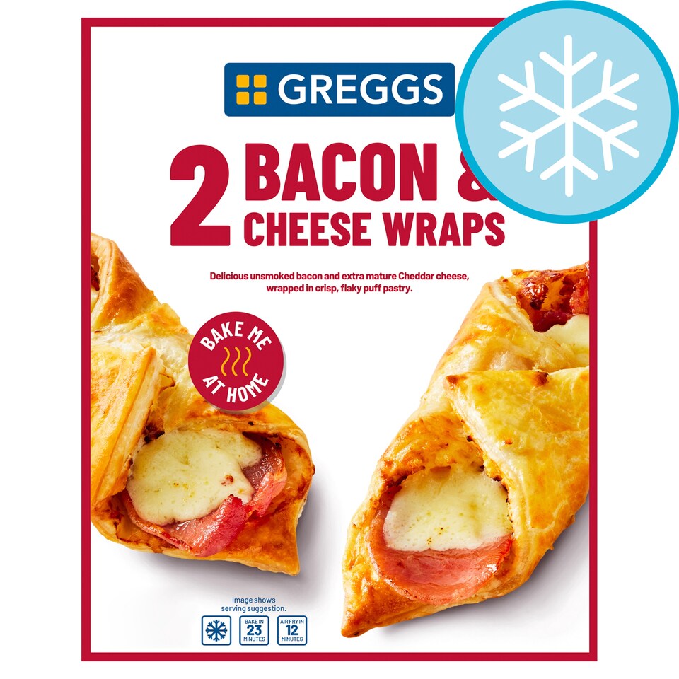 Greggs 2 Bacon & Cheese Wrap 202g