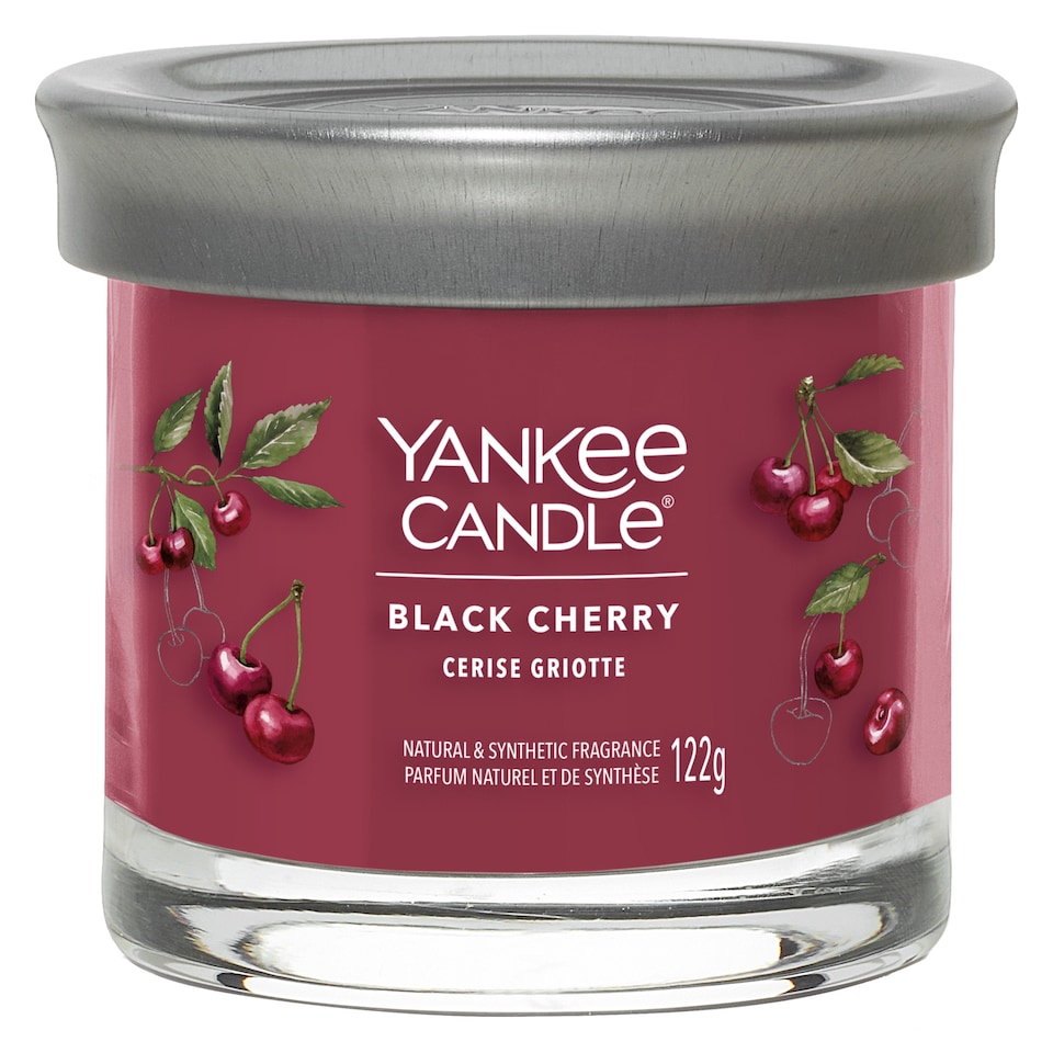 image 1 of Yankee Signature Tumbler Black Cherry Candle 122g