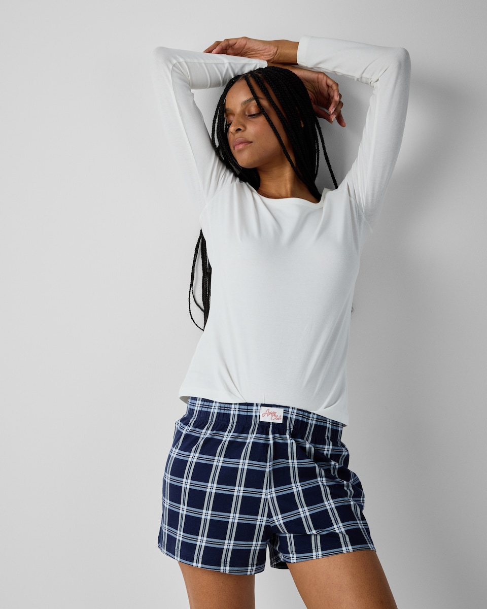 image 1 of F&F 2-Pack Pure Cotton Ski Pyjama Shorts in Multi