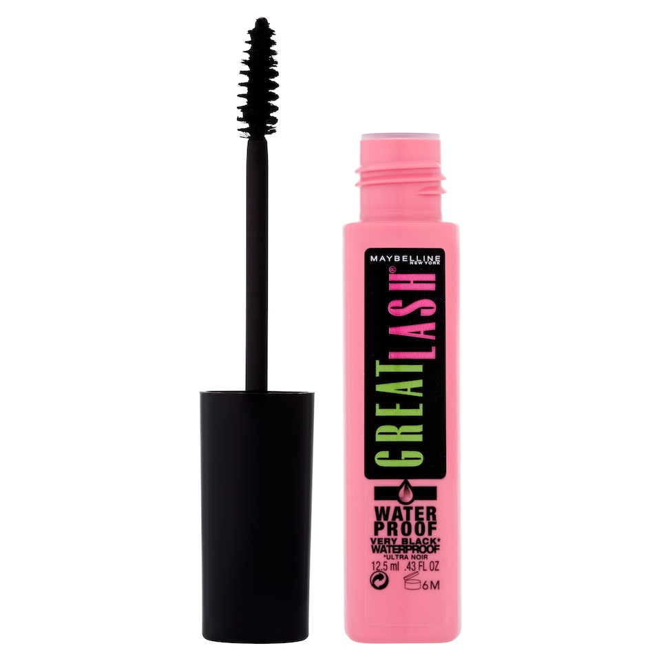 image 1 of Maybelline Great Lash Waterproof Mascara - Very Black 12.5ml