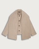 image 5 of F&F Button Front Scarf Jacket in Neutral